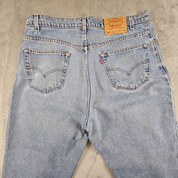 Vintage Levi's Men's 36x30 Blue Light Wash Loose‎ Fit Baggy Red Tab Tapered Y2K - Picture 5 of 12